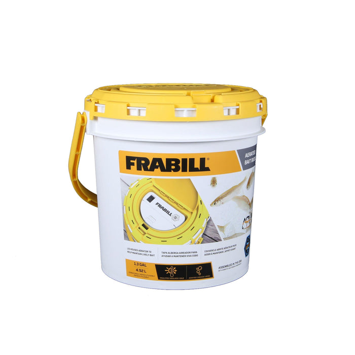 Frabill PMC4825 Dual Fish Bait Bucket w/Aerator Built-In