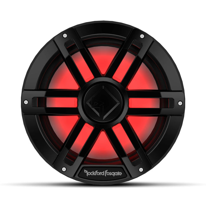Rockford Fosgate M1D4-12B DVC 2Ω Color Optix Marine Subwoofer, 12" w/ Black Grills