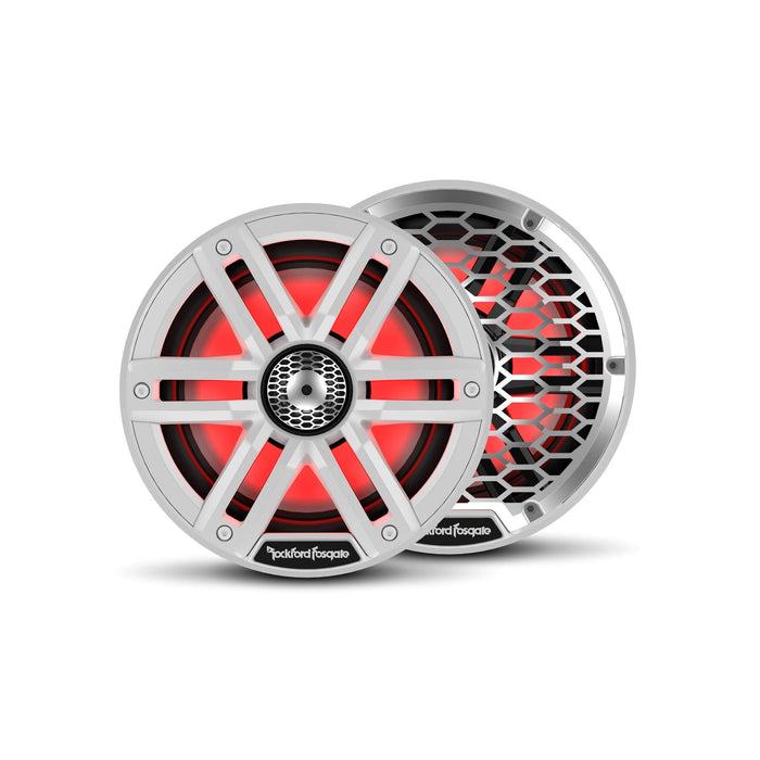 Rockford Fosgate M2-65 Color Optix Marine 2-Way Speakers, 6.5" White / Stainless