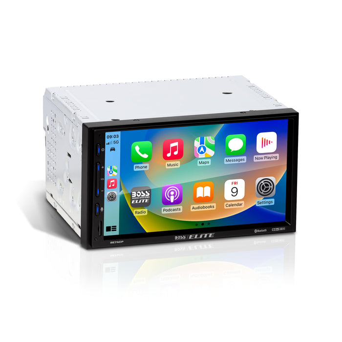 Boss Audio BE7ACP Mech-Less Bluetooth/USB/MP3/WAV/AVI/FM/AM Player w/7", Touchscreen