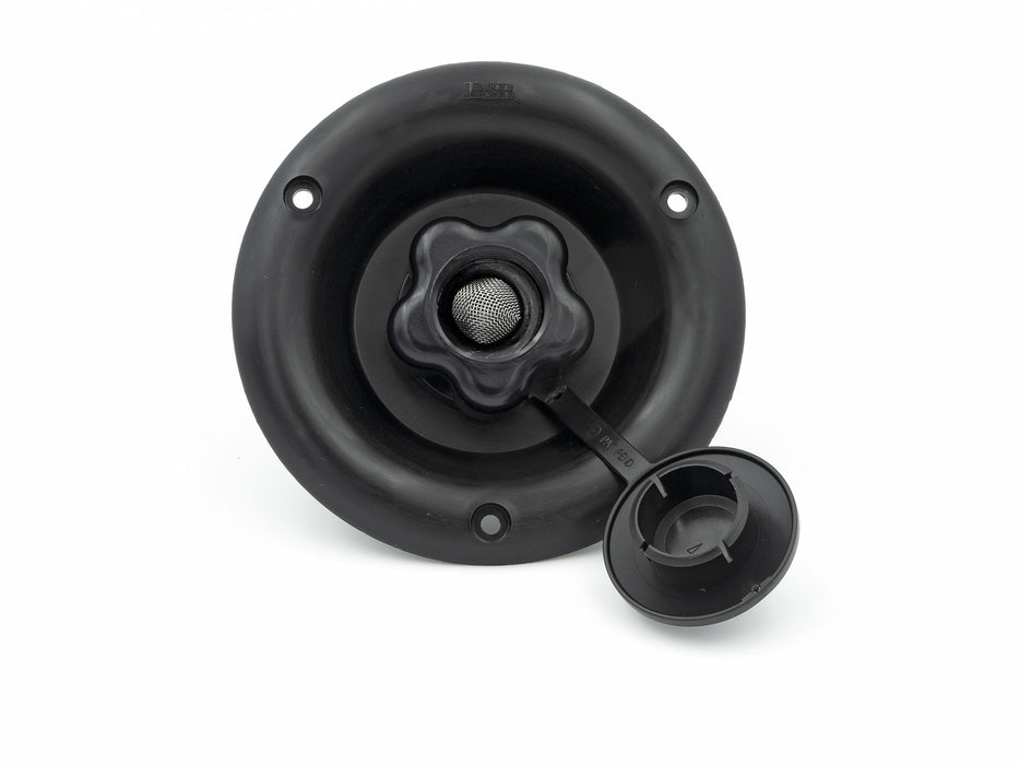 B&B Molders 94221 City Water Dish W/ Plastic Check Valve, Black