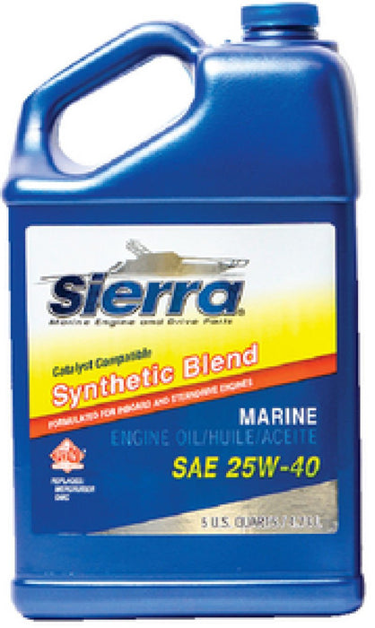 Sierra 9440CAT7 Synthetic Blend 4-Cycle Inboard-Sterndrive Engine Oil, 25W40 FCW, 55 Gal. Drum