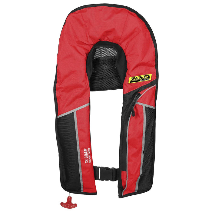 Seachoice 1214MA-RED 85861 Type V Premium Rip-Stop Inflatable PFD â€“ Adult, Universal, Red
