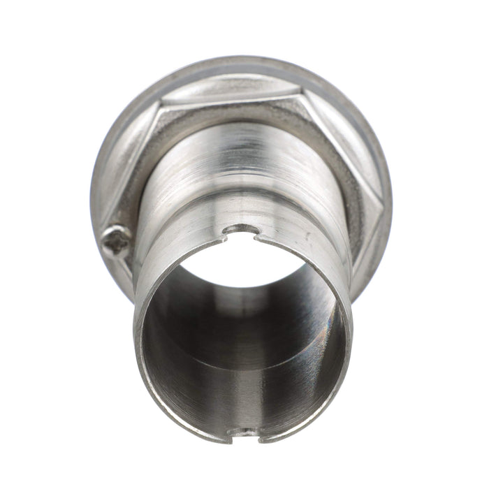 Seachoice 50-18621 Mega-Flow Dripless Thru Hull Fitting, 316 SS, Fits 1-1/8" Hose, 1-1/2" Max Hull