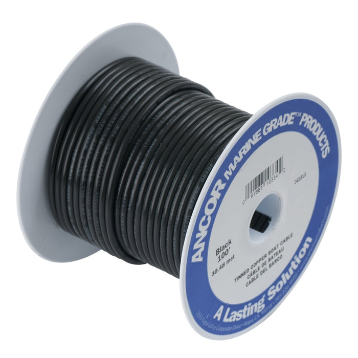 Ancor 119010_COLLISION Marine Grade™ Tinned Copper Battery Cable, 4/0 AWG, 100', Black