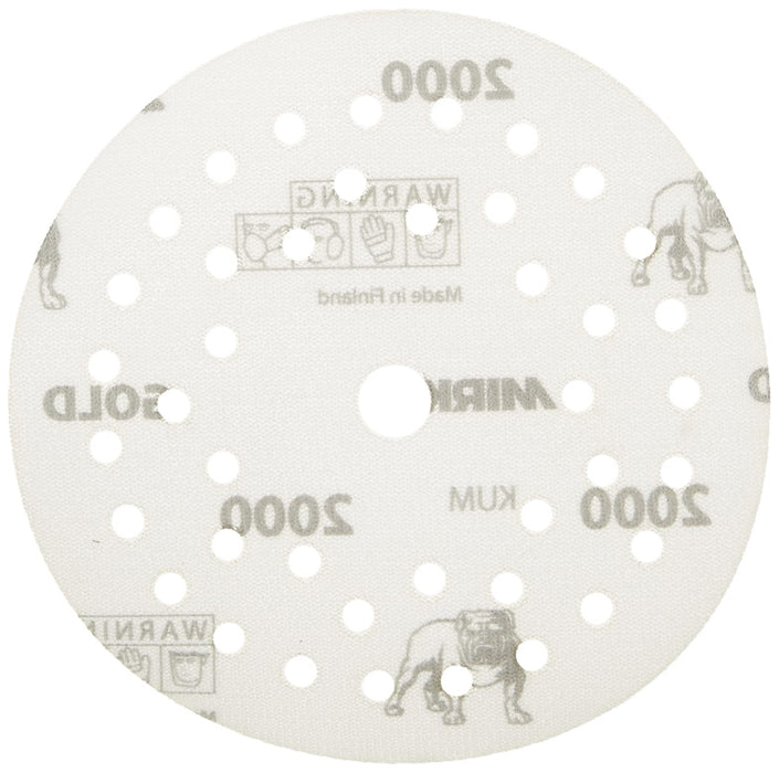 Mirka 23-5MFF-2000 Gold Multifit Dust Free Discs, 5", 50/pk