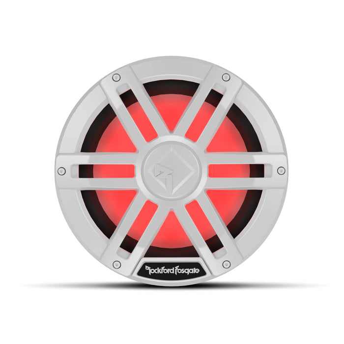 Rockford Fosgate M1D2-10 DVC 2Ω Color Optix Marine Subwoofer, 10" w/ White Grills