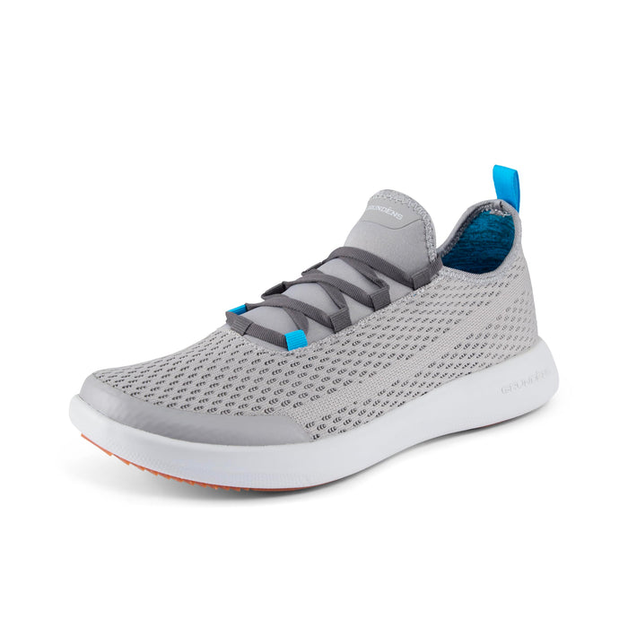 Grundens 60061-052-1105 CrossCurrent Boat Shoe-Steel Grey-M 10.5