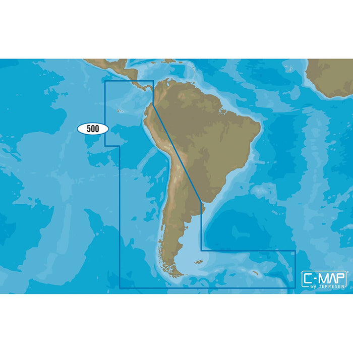 C-MAP M-SA-D500-MS 4D SA-D500 Costa Rica to Chile to Falklands