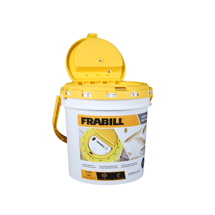 Frabill PMC4825 Dual Fish Bait Bucket w/Aerator Built-In