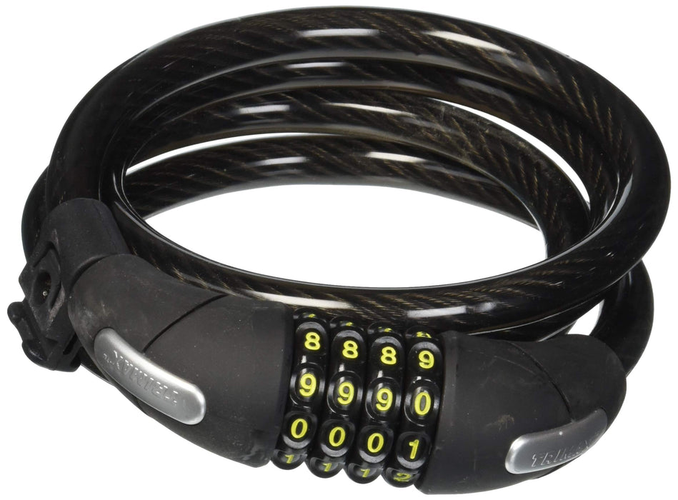 Trimax Locks TNRC126 Trimax Trimaflex Non-Coiled Resettable Combination Cable, Lock, 6' x 12mm