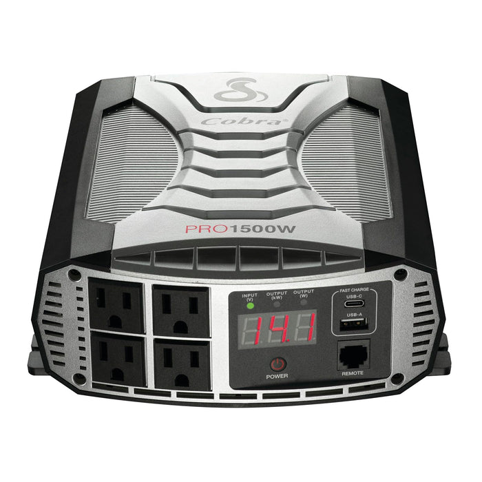Cobra Electronics CPI1500W Power Inverter, 1500 Continuous / 3000 Peak