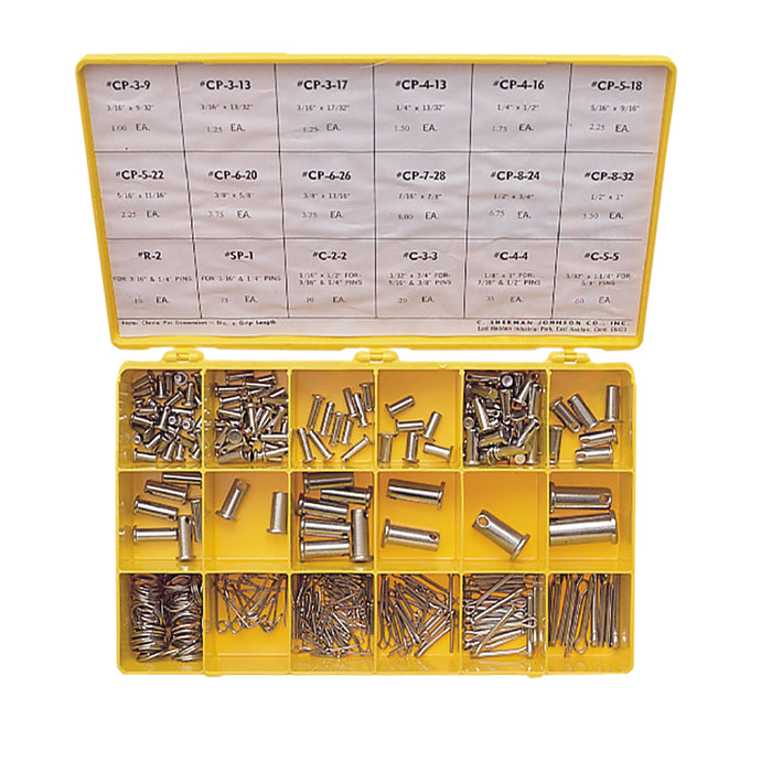 Kit de piezas para pasador de horquilla, anillo y chaveta de C. Sherman Johnson