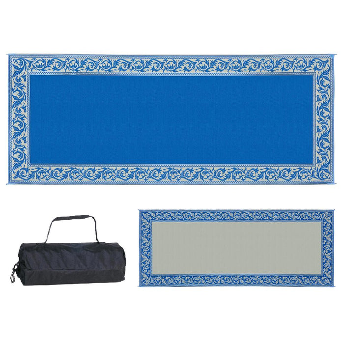 Ming's Mark RC3-BLU Reversible Mat, Classical Blue/Beige, 8' x 20'