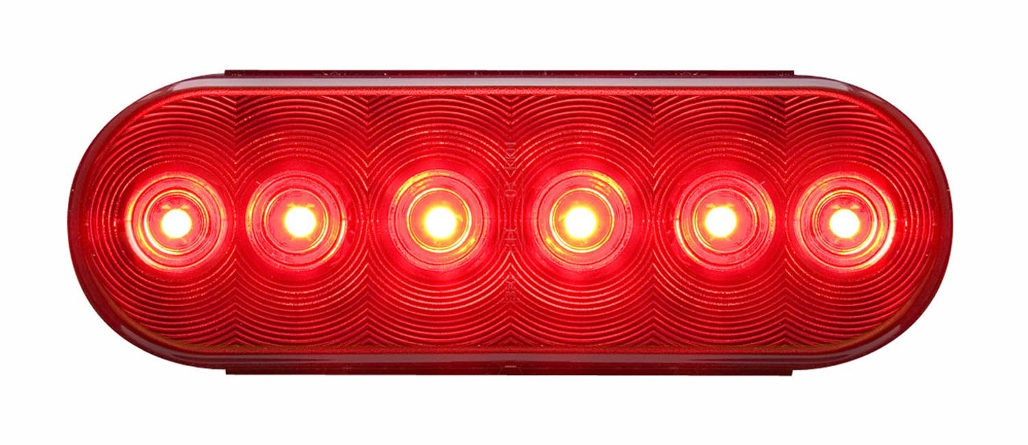 Optronics STL12RBP Fleet Count Waterproof LED Oval Stop & Turn Tail Light