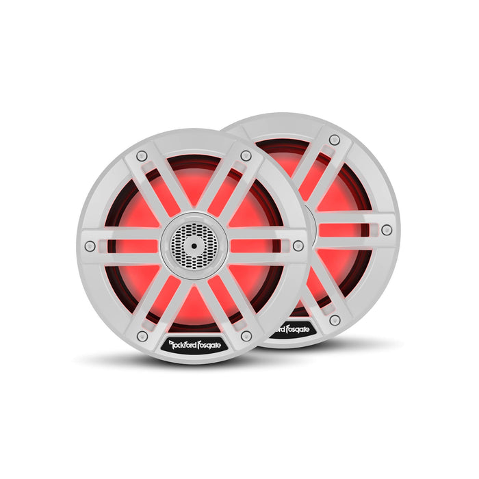 Rockford Fosgate M1-65 Color Optix Marine 2-Way Speakers, 6.5" White