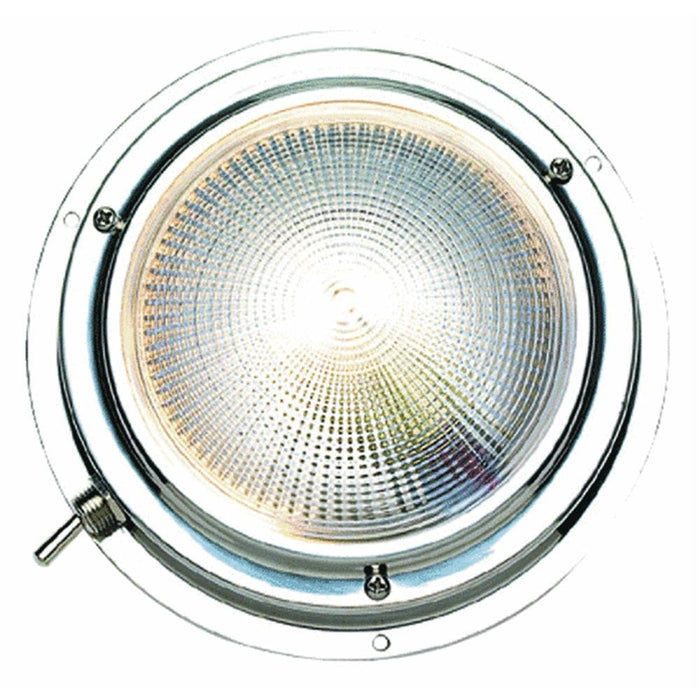 Seachoice 6621 Polished Stainless Steel Bright White Dome Light