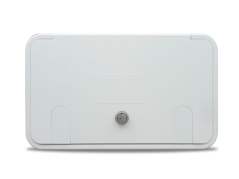 B&B Molders 94316 Multi-Purpose Hatch w/2 Vermin Doors, Polar White
