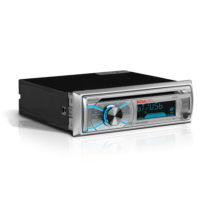 Boss Audio MR508UABS Single-DIN CD/USB/SD, MP3, WMA, FM/AM Player/Bluetooth Silver