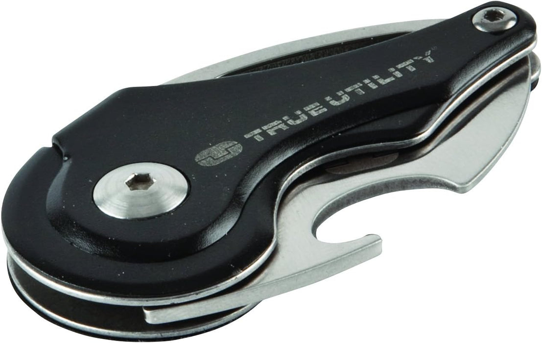 True Utility BeerHunter Lock Knife Keyring with 3 cm Blade and Bottle Opener