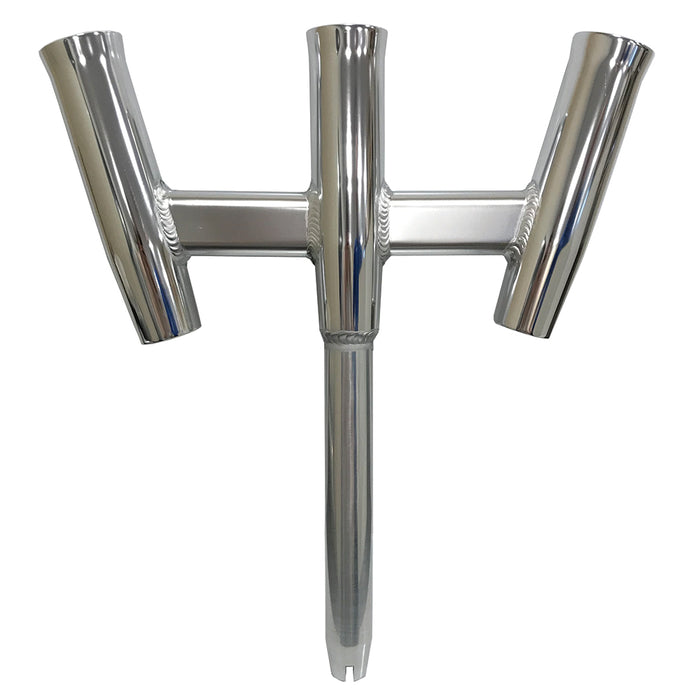 Portacañas Tigress GS Trident - Extremo recto - Aluminio pulido