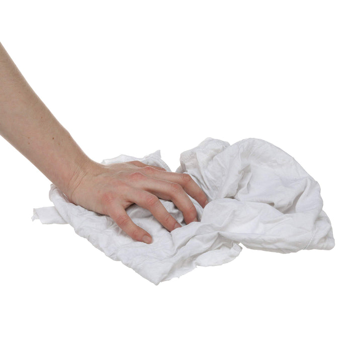 Seachoice 7402-01-12-SC 90007 Recycled White Knits Wiping Cloths, 1-lb. Bag