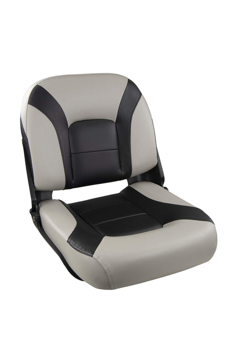 Springfield 1061077-1 Skipper Low Back Fold Down Seat, Charcoal & Gray