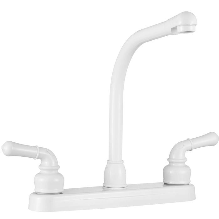 Dura Faucet DF-PK210C-WT Classical Hi-Rise Kitchen Faucet, White