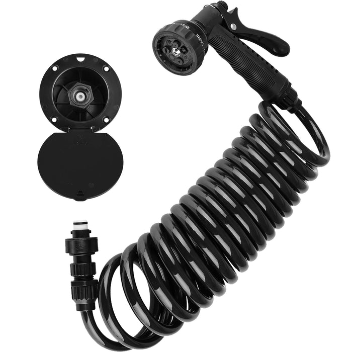 Dura Faucet DF-SA188-BK Exterior Quick Spray Dock Kit, Black