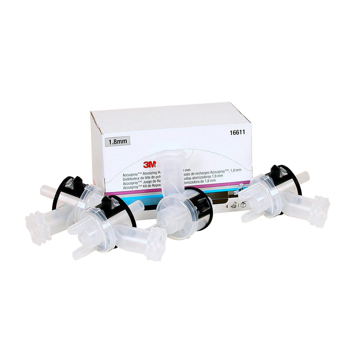 3M 16611 Accuspray Atomizing 4 Piece Refill Head Kit