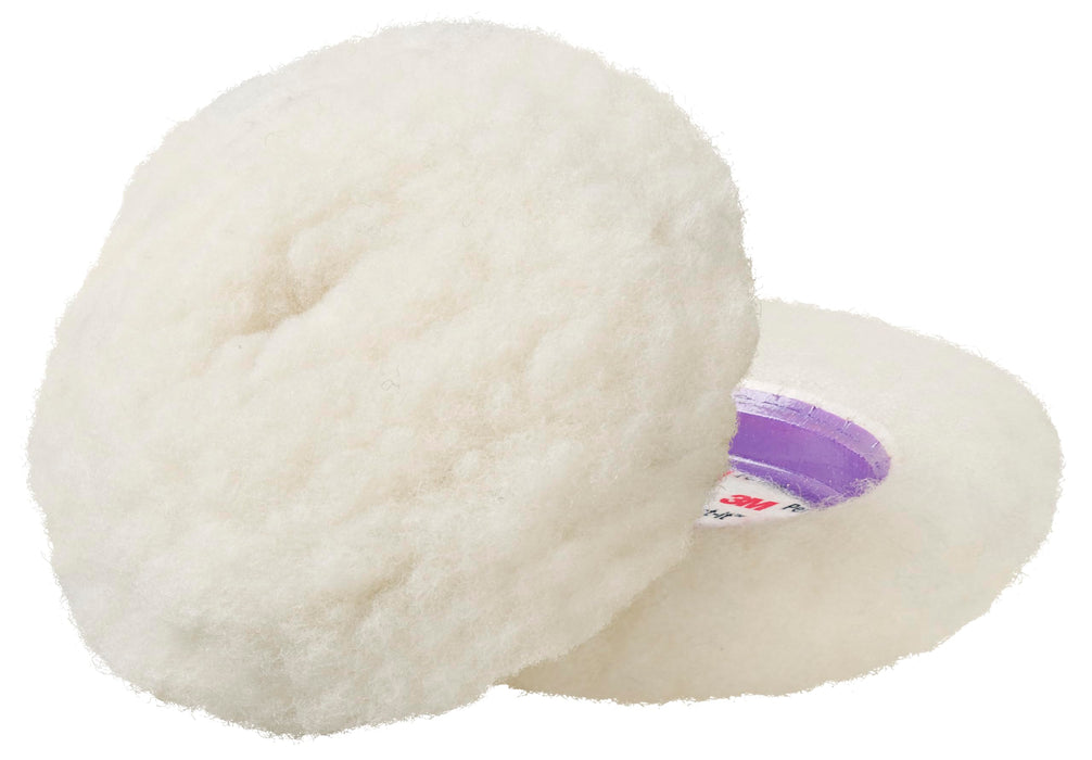 3M 30040 Perfect It Low Lint Wool Compounding Pad, 4", 2/pk