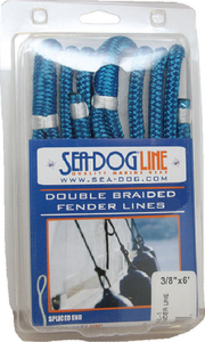 Sea Dog 302106006NV-1 Premium Double Braided Nylon Fender Line, 1/4" Ã— 6', Navy pr.