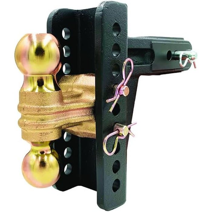 Blue Ox BXH20261 2-1/2" Adjustable Dual Ball Mount, 6" Drop
