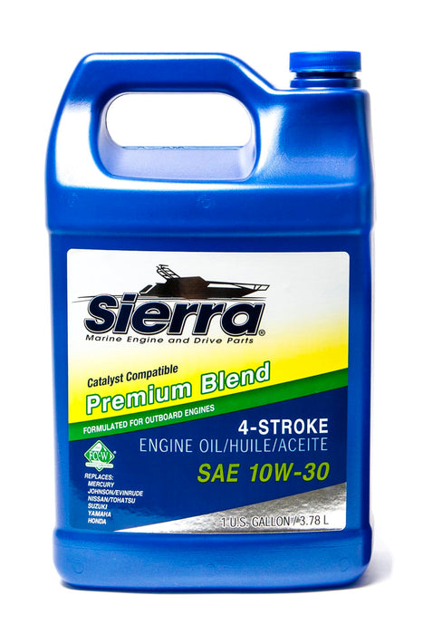 Sierra 18-9420CAT-3 4-Stroke Mineral Forumulation Marine Outboard Engine Oil, 10W-30, Gal
