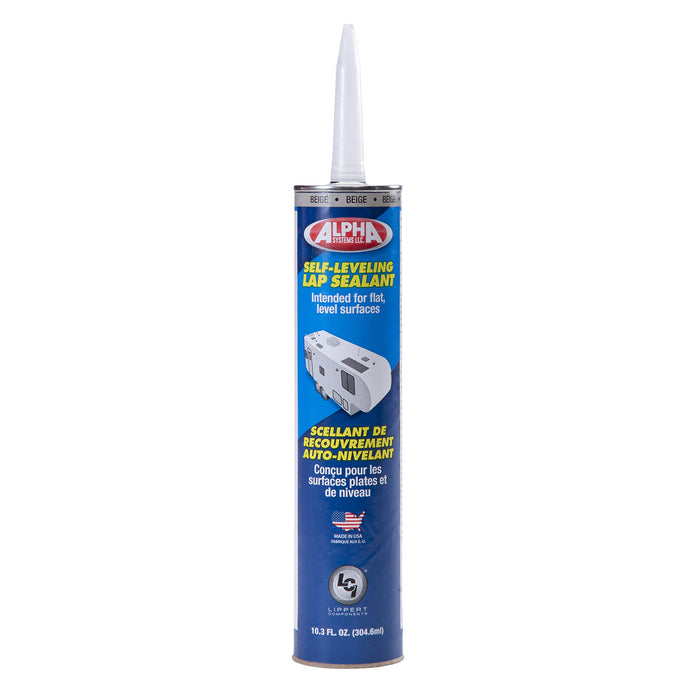 Lippert 862148 Alpha Systems Low VOC Self-Leveling Lap Sealant, 10.3 oz., Beige