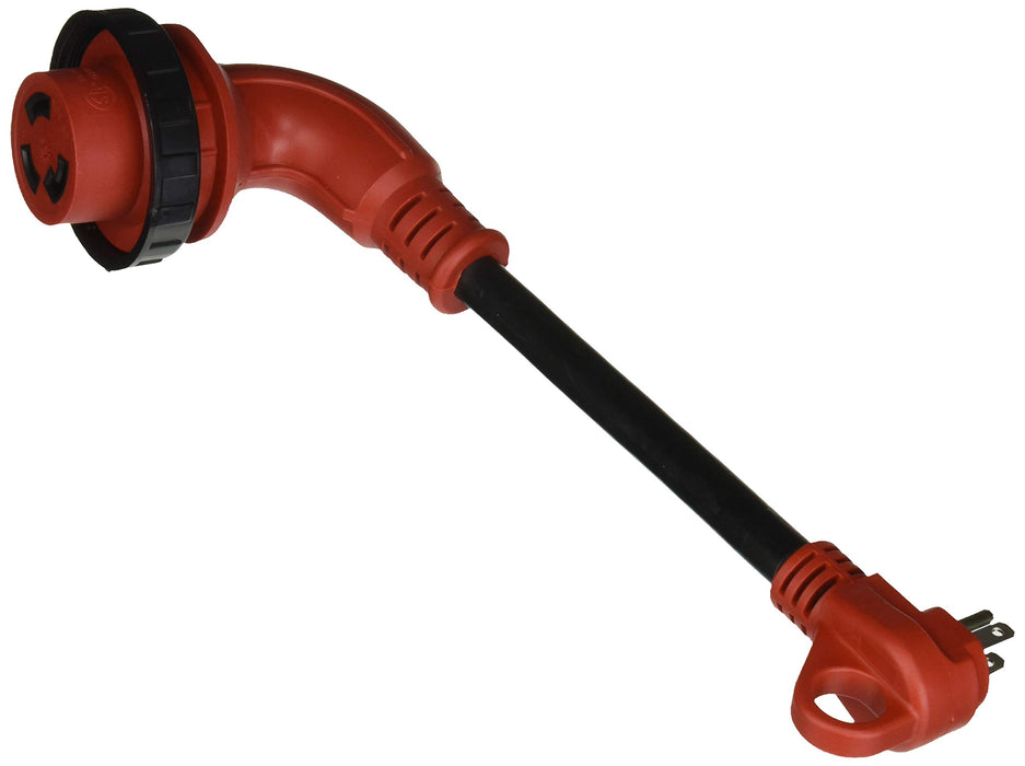 Valterra A10-1530D90 Mighty Cord 90Â° Adapter Cord, 15AM-30AF, Bulk