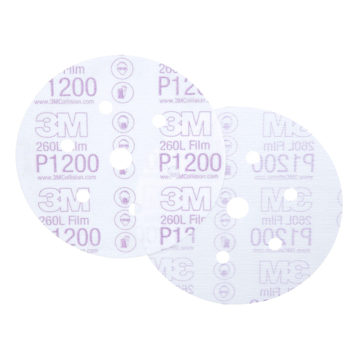 3M 1068 6" P1200 Hookit Dust Free Finishing Film Disc