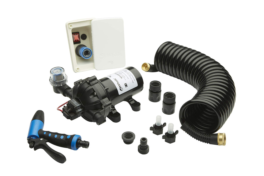 Whale WD4517E High Pressure Wash Down Elite Pump Kit, 4.5 GPH, 12V