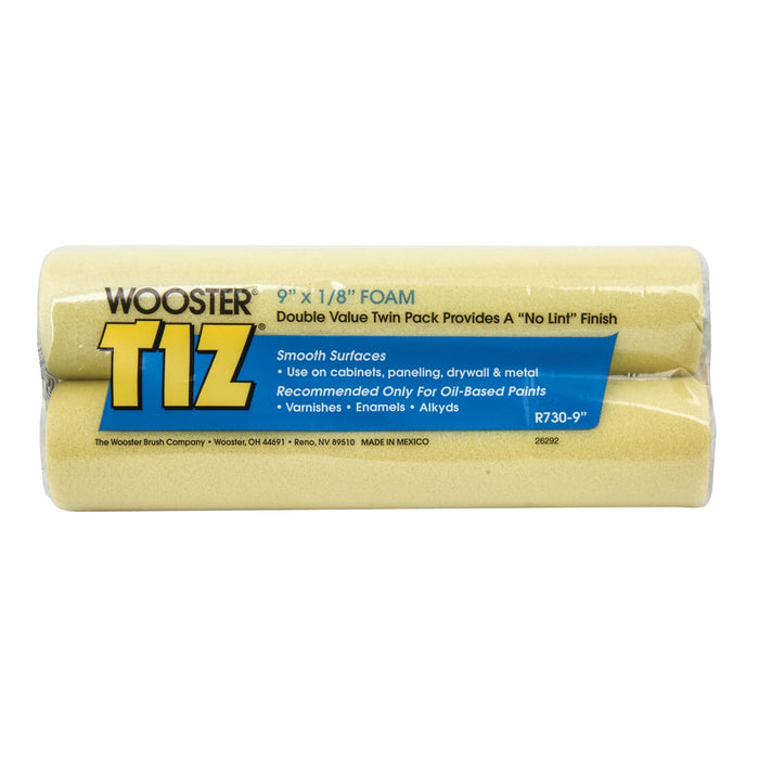 Wooster Brush R7309 Wooster Tiz 9" Foam Roller Twin Pack