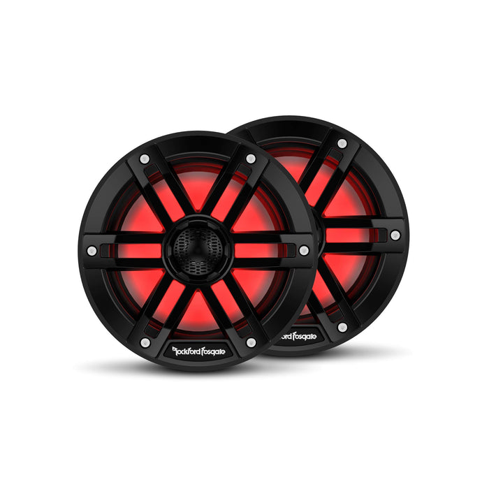 Rockford Fosgate M1-65B Color Optix Marine 2-Way Speakers, 6.5" Black