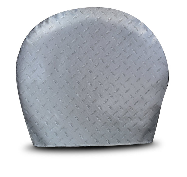 ADCO 3751 Diamond Plated Steel Vinyl (Silver) Tyre Gards (2 Per Pack)