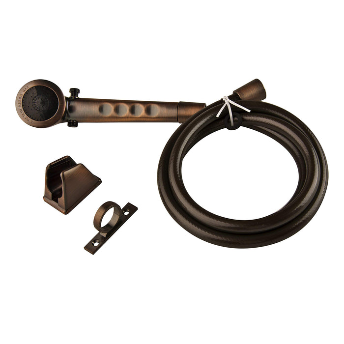 Dura Faucet DF-SA130-ORB Economy Single Function Shower Wand & Hose Kit, Oil Rub. Bronze