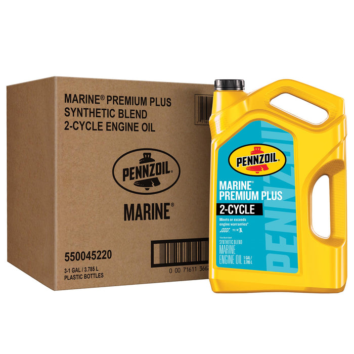 Pennzoil 550045220 Premium Plus TCW-3 2-Cycle Outboard Oil