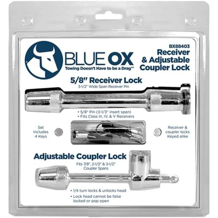 Blue Ox BX88403 BXW4000 9 Hole RV Hitch Mount with 2-1/2" Receiver
