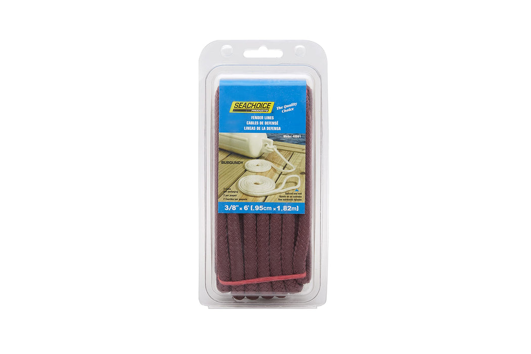 Seachoice Double Braided Nylon Fender Line (2 Per Pack)