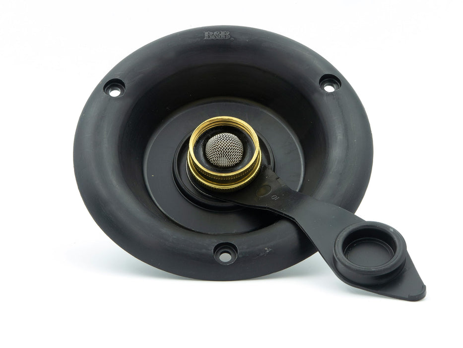 B&B Molders 94219 City Water Dish w/Brass Check Valve, Black