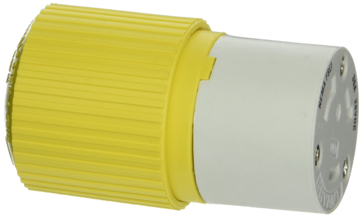 Hubbell HBL328DCC Yellow Electric Fishing Reel 30A 28VDC Female Connector