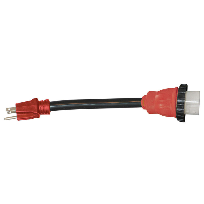 Valterra A10-1550D Mighty Cord 15AM-50AF Detachable Adapter Cord, 12", Bulk