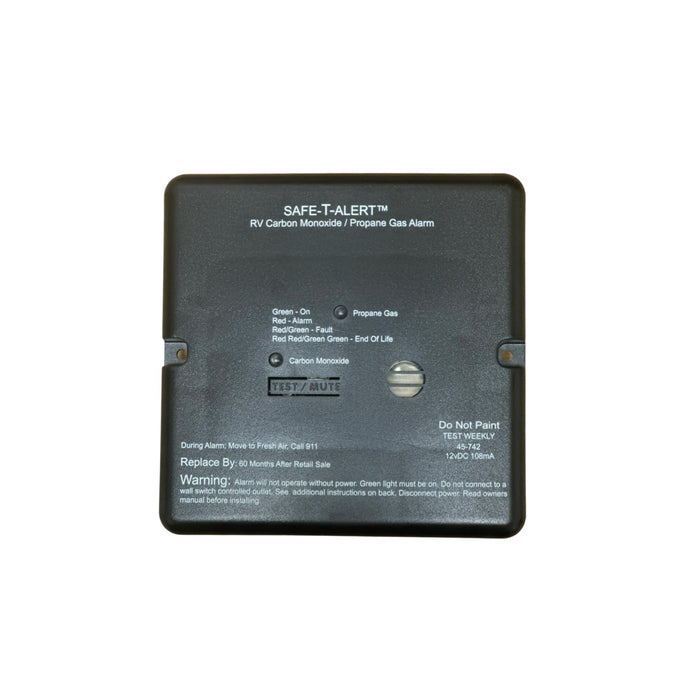MTI Industries 45-742-BL Safe t Alert 45 Series Dual Carbon Monoxide / Propane, Alarm, Black