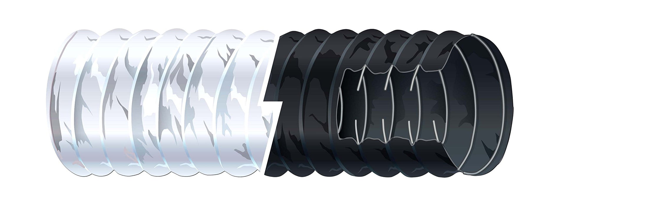 Shield 16-402-4003-1 Shields Marine Series 400 & 402 Vinylvent Ducting Hose, Black